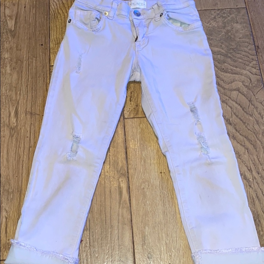 Purple girls ankle skinnies